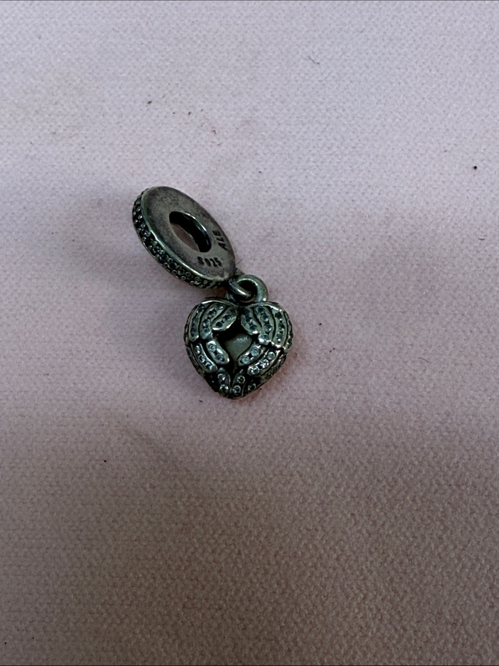 Pandora Heart & Wings Charm Pendant - ale